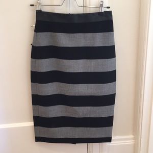 Banana Republic striped pencil skirt